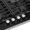 Montpellier MGH61BG 58cm Gas on Glass Gas Hob Black