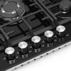 Montpellier MGH75BG 70cm Gas on Glass Gas Hob Black