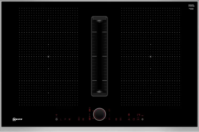 NEFF T58TL6EN2 N90 80cm hob with integrated ventilation system Induction Hob Black