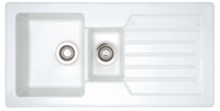Carysil CD150JDM Large 1.5 Ceramic Inset Sink White