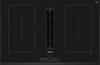 Siemens ED851FQ15E  iQ500, Induction hob with integrated ventilation system, 80 cm, surface mount without frame Induction Hob Black