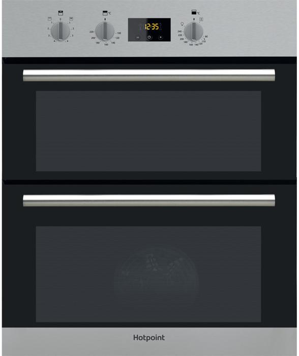 Hotpoint DU2540IX Built Under Double Oven + PPH60GDFIX 4 burner Gas Hob ( Oven and Hob Pack ) Stainless steel