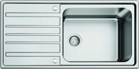 NS GFS0014 S & J Single Bowl and drainer + Rangemaster TMR1BF Dual Lever Tap ( Sink and Tap ) Stainless steel