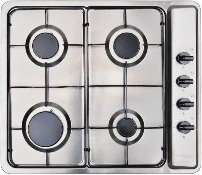 Montpellier MGB60X 58cm 4 Burner Gas Hob Stainless steel