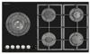 Nordmende HGX903BGL 90cm 5 Burner Gas On Glass Gas Hob Black Glass