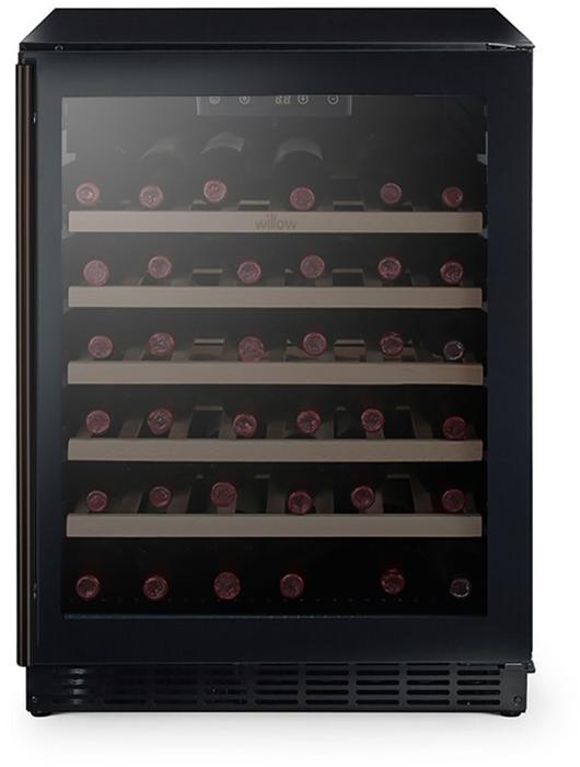 Willow W60WCB 60cm Undercounter Single Zone Wine Cooler Black