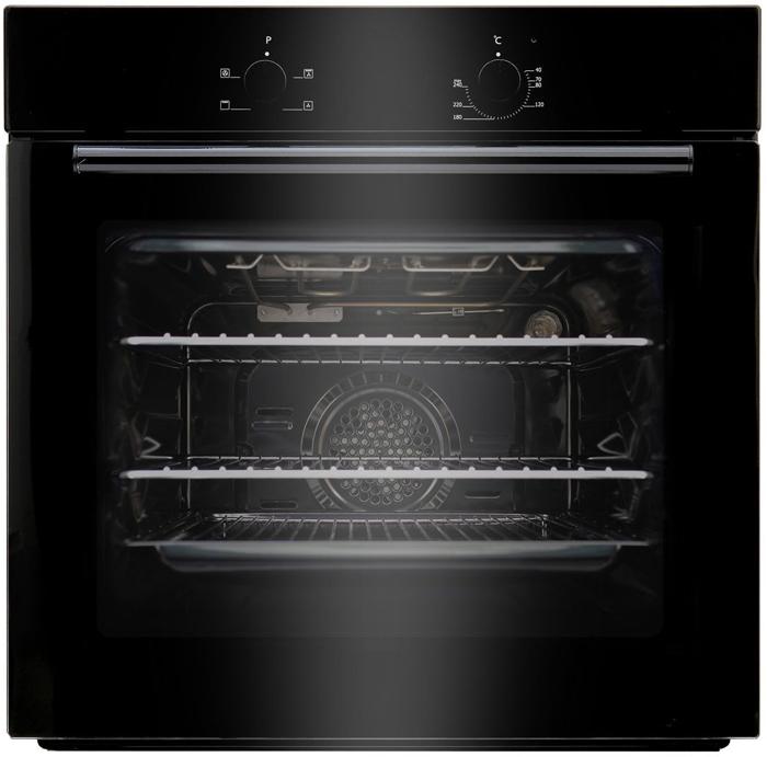 Teknix BITK60ESB 60cm Built-in Single Electric Oven Black