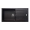 Carysil TD100L Deep Bowl Turin Large Single Bowl Inset Sink Midnight Black