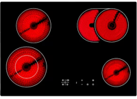 Candy FIDCN403 Single Electric Oven + CATA UBTCC75 75cm Ceramic Hob ( Oven and Hob Pack ) Black