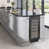 Caple WI3126BG Undercounter Single Zone  19 Bordeaux wine bottles 750ml Wine Cooler Black