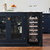 Caple WI3126BG Undercounter Single Zone  19 Bordeaux wine bottles 750ml Wine Cooler Black