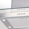 Luxair LA-90-ST-GL-ISL-UK 90cm Flat Glass Island Hood Stainless steel