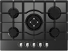 CATA UBGOG701BK 70cm 5 Burner Gas on Glass Gas Hob Black
