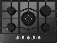 CATA UBGOG701BK 70cm 5 Burner Gas on Glass Gas Hob Black