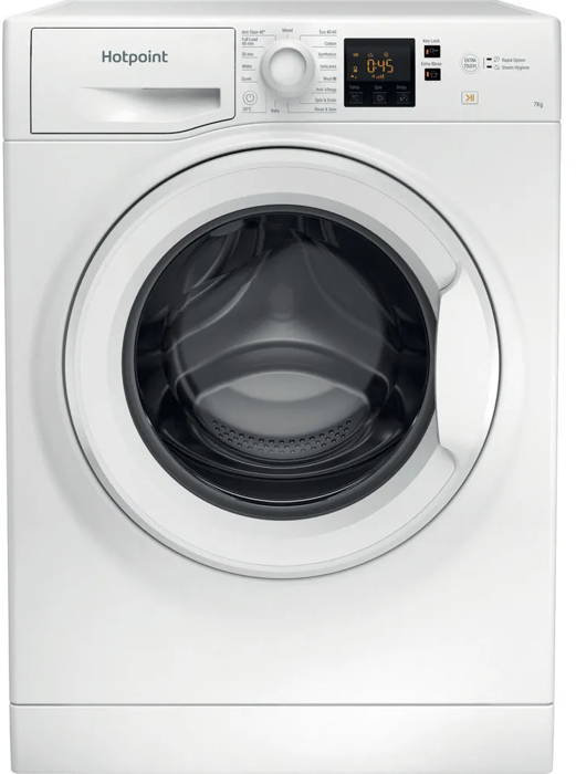 Hotpoint NSWF 743U W UK N   7kg 1400rpm Spin ( NSWF743UW ) Freestanding Washing Machine White
