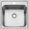 Leisure AL500/ Albion 500x500 Single Bowl Including waste kit  + Carysil HS605 Single Lever Tap ( Sink and Tap ) Stainless Steel / Chrome