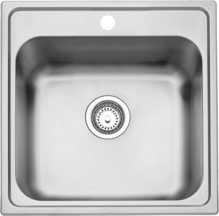 Leisure AL500/ Albion 500x500 Single Bowl Including waste kit  + Carysil HS605 Single Lever Tap ( Sink and Tap ) Stainless Steel / Chrome