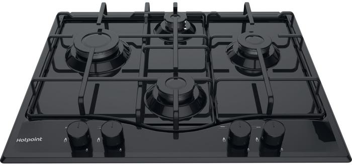 Hotpoint PCN 642 H BK Newstyle 60cm (PCN642HBK) 4 Burner Gas Hob Black