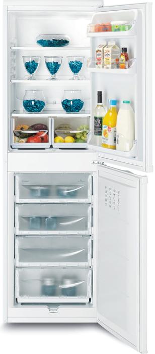 Indesit IBD 5517 W UK 1 ( IBD5517W ) 50/50 235Litres Freestanding Fridge-Freezer White