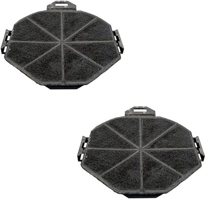 CDA CHA17 ( OEM SIACHA17) Charcoal Filter Pack of 2 Hood Filters Black