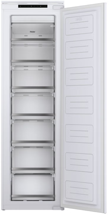 Haier HAUN518EWK Series 6 FrostFree Upright 200Litre Integrated Freezer White