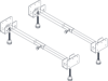 1810 AC-SUP-BARS-SM (Small) Sink Support Bars for undermount sinks Sink Accessory Stainless steel