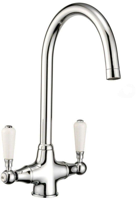 Francis Pegler 4P1063 Rune Ceramic White handles Tap Chrome
