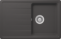 1810 BergUno 780i 1 Bowl Pure Quartz /1604 Inset Sink Dark Grey