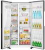 Teknix THSBS1791INBIX Frost Free Non Plumbed 2 Door Inox American Style Fridge Freezer Black