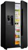 Teknix THSBS1791INBIX Frost Free Non Plumbed 2 Door Inox American Style Fridge Freezer Black