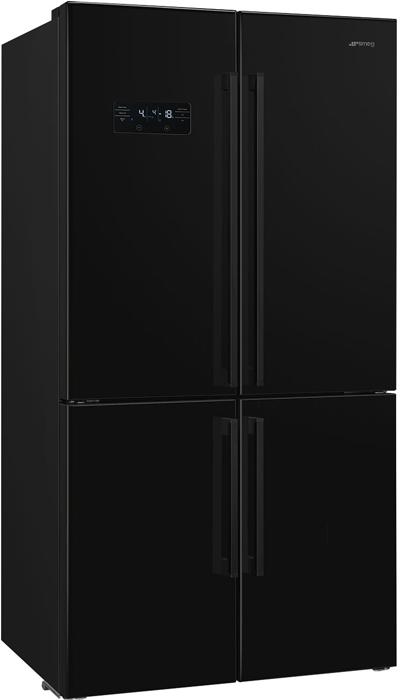 Smeg FQ60NDE 908 mm Wide Total No Frost American Style Fridge Freezer Black