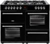 Belling Farmhouse 110DFT b 110cm 444444145 Dual Fuel Range Cooker Black
