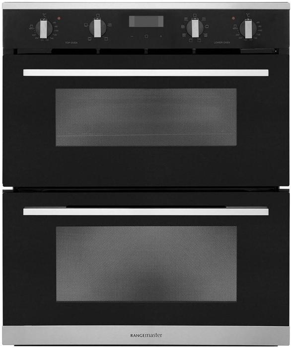 Rangemaster RMB7248BL/SS 72cm 4/8 Functions 112180 Built-Under Double Electric Oven Black