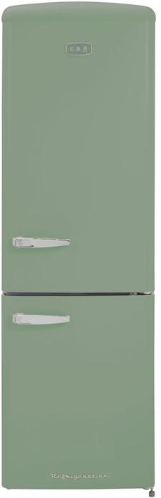 CDA FLORENCE-MEADOW Retro 50s Style 60cm 60/40 FostFree 330 Litres Freestanding Fridge-Freezer 