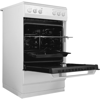 Amica AFC1530WH 50cm 4 Zone Ceramic Hob Freestanding Electric Cooker White