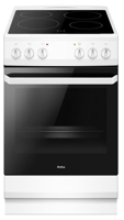 Amica AFC1530WH 50cm 4 Zone Ceramic Hob Freestanding Electric Cooker White