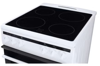 Amica 608CE2TAW 60cm Ceramic Hob Freestanding Electric Cooker White