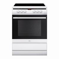 Amica 608CE2TAW 60cm Ceramic Hob Freestanding Electric Cooker White