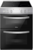 Amica AFC602SS Ceramic Hob Double Oven Freestanding Electric Cooker Silver