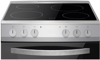 Amica AFC602SS Ceramic Hob Double Oven Freestanding Electric Cooker Silver