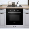 Montpellier MINDPACK Single Fan Oven + 60cm Induction Hob ( Oven and Hob Pack ) Black