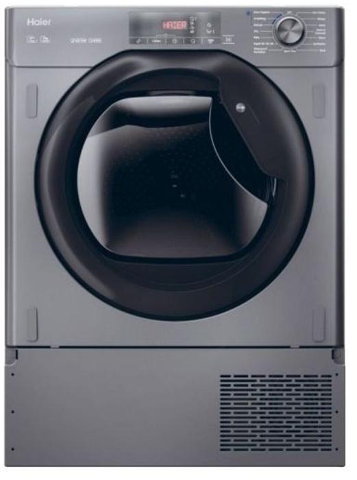 Haier HDB4H7A2TBERX80 Series 6  Heat Pump Dryer 7kg ( Black Door ) Integrated Dryer Anthracite