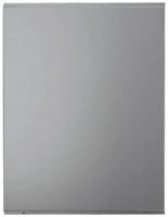 Signature Straight 900 x 750 Splashback Silver Steel