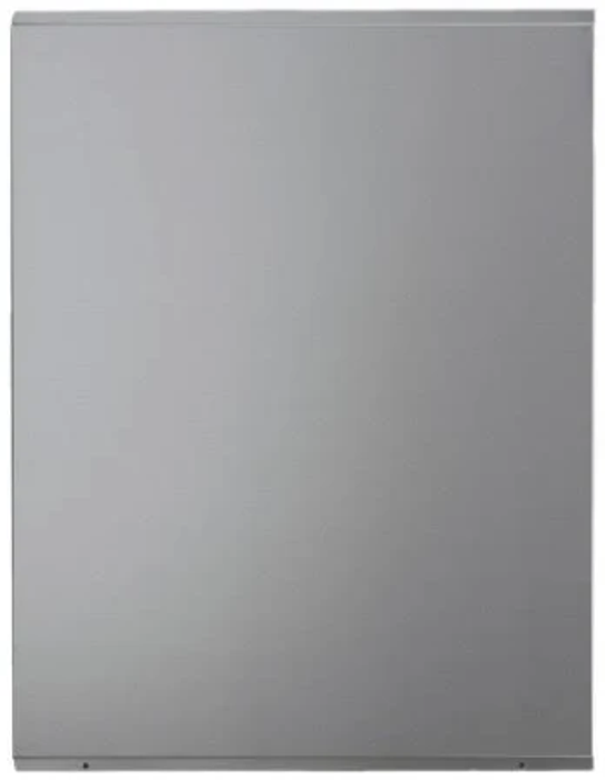 Signature Straight 1000 x 750 Splashback Silver Glass