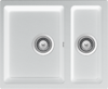 1810 HohleDuo 310/160U 1.5 Bowl Purquartz /1522 Undermount Sink White