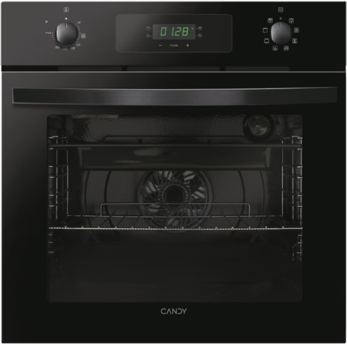 Candy FIDCN615/1 Idea Oven Fan assisted, 70 litres, Aquactiva Built-in Single Electric Oven Black