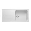 Leisure NOV1051WH Nova Granite 1000x500 1.0B Inc Waste Inset Sink White