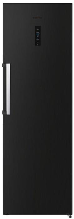 Teknix TH60TLBIX Single Door Larder + TH60TNFBIX Single Door Freezer ( Freestanding Fridge and Freezer ) Black Steel