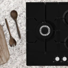 Statesman GH175GB 75cm 5 Zone Gas Hob Gas Hob Black Glass