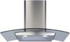 CDA ECP72SS Curved glass Hood Stainless steel